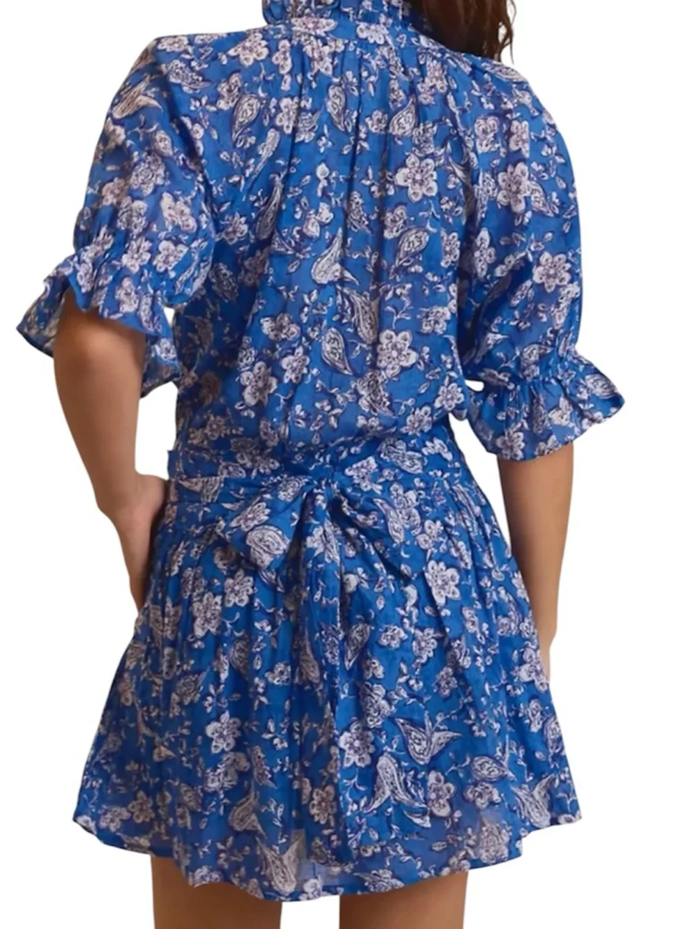 Anthropologie sundry mini dress perrin paisley size S - Picture 3 of 14